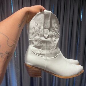 White Cowboy Boots